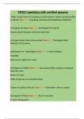 RPSGT questions with verified answers