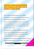 CID Exam 1 Study Guide 2025&sol;2026  Exam Questions with 100&percnt; Correct  Answers &vert; Latest Update 