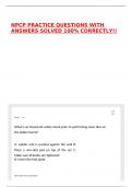 NPCP PRACTICE QUESTIONS WITH ANSWERS SOLVED 100&percnt; CORRECTLY&excl;&excl;