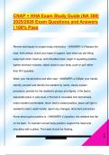 CNAP &plus; HHA Exam Study Guide &lpar;NA 308&rpar;  2025&sol;2026 Exam Questions and Answers  &vert; 100&percnt; Pass