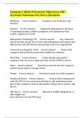 Computer Skills Placement Objectives CSP - Accurate Solutions For Every Question