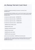JLL Ramsay Test tech 2 and 3 level questions and answers