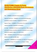 RCDD&sol;TDMM Chapter 9&rpar; Power  Distribution 2025&sol;2026 Exam All Answers  and Illustrations Given 