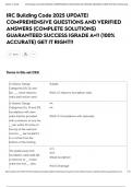 IRC Building Code 2025 UPDATE&vert; COMPREHENSIVE QUESTIONS AND VERIFIED ANSWERS &lpar;COMPLETE SOLUTIONS&rpar; GUARANTEED SUCCESS &vert;GRADE A&plus;&excl;&excl; &lpar;100&percnt; ACCURATE&rpar; GET IT RIGHT&excl;&excl;