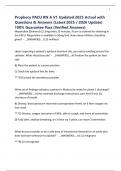 Prophecy PACU RN A V1 Updated 2025 Actual with Questions & Answers &lpar;Latest 2025 &sol; 2026 Update&rpar; 100&percnt; Guarantee Pass &lpar;Verified Answers&rpar;