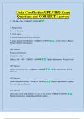 Unity Certification UPDATED Exam  Questions and CORRECT Answers 