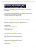 580 Midterm 1 Questions and Complete Solutions Graded A&plus;
