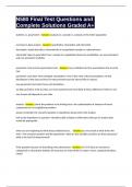 N580 Final Test Questions and Complete Solutions Graded A&plus;