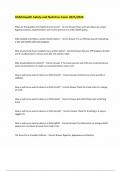 HSAN Health Safety and Nutrition Exam 2025&sol;2026