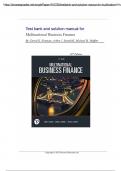 Test Bank and Solution Manual for Multinational Business Finance 16th Edition by David K&period; Eiteman&comma; Arthur I&period; Stonehill&comma; Michael H&period; Moffett&vert; All Chapters 1-18&vert; Latest Edition