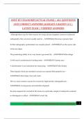ASNT RT I EXAM 2025 &lpar;ACTUAL EXAM&rpar; &vert; ALL QUESTIONS AND CORRECT ANSWERS &lpar;ALREADY GRADED A&plus;&rpar; &vert; LATEST EXAM &vert; VERIFIED ANSWERS