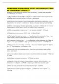 911 DRIVING SCHOOL EXAM SCRIPT 2025&sol;2026 QUESTIONS WITH ANSWERS TAGGED A&plus;