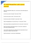 NJ DMV Permit Test with correct answers