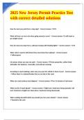 2025 New Jersey Permit Practice Test with correct detailed solutions