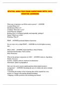 SPATIAL ANALYSIS EXAM QUESTIONS WITH 100&percnt; VERIFIED ANSWERS