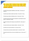 New Jersey MVC Written Exam Study Guide - By The Numbers &lpar;newest exam with precise detailed solutions&rpar; 