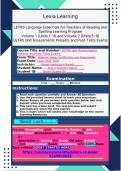 LETRS Unit Assessments Pretests and Post-Tests Exams  Volume 1 (Units 1–4) and Volume 2 (Units 5–8)  2025-2026  LETRS Language Essentials for Teachers of Reading and Spelling Learning Program  LETRS Unit 1-8 Assessments Exam Preparation Compilation Bundle