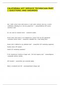 California UST Service Technician part 1 Questions And Answers