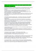 CHILD LIFE CERTIFICATION 2025&sol;2026 QUESTIONS WITH ANSWERS TAGGED A&plus;