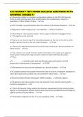 CJIS SECURITY TEST PAPER 2025&sol;2026 QUESTIONS WITH ANSWERS TAGGED A&plus;