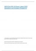 HESI Exit RN V4 Exam Latest 2025  Questions and Answers Graded A&plus;