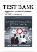 Business and Professional Communication &lpar;3rd Edition&comma; Steven A&period; Beebe & Timothy P&period; Mottet&rpar; &ndash; Complete Test Bank
