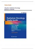 Study Guide  & Answer Key For Chandra&rsquo;s Radiation Oncology  2nd Edition By Ravi A&period; Chandra  &lpar;Chapters 1-15&rpar; Latest Complete Guide A&plus; 2025