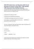 HESI PN Practice Exam and Questions 2025 Actual Questions & Answers &lpar;Latest 2025 &sol; 2026 Update&rpar; 100&percnt; Guarantee Pass &lpar;Verified Answers&rpar;