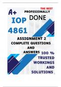 IOP4861 Assignment 2 &lpar;100&percnt; COMPLETE ANSWERS&rpar; 2025 &lpar;147508&rpar; - DUE 26 May 2025
