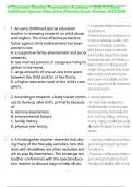  Suncoast Teacher Preparation Academy &ndash; OAE 013 Early Childhood Special Education &lpar;Florida&rpar; Exam Review 2025&sol;2026