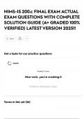 NIMS-IS 200&period;c FINAL EXAM ACTUAL EXAM QUESTIONS WITH COMPLETE SOLUTION GUIDE &lpar;A&plus; GRADED 100&percnt; VERIFIED&rpar; LATEST VERSION 2025&excl;&excl;