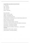 Integrated Medicine exams questions and answers fully solved