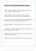 BUAD 453 FINAL EXAM with answers