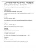 CALIFORNIA FLUOROSCOPY SUPERVISOR AND OPERATOR FINAL EXAM 2025 TEST BANK CURRENTLY TESTING&sol;ALREADY GRADED A&plus; &sol;&sol;BRAND NEW&excl;&excl;