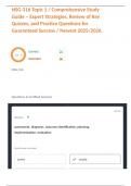 NSG-316 Topic 1 &sol; Comprehensive Study Guide &ndash; Expert Strategies&comma; Review of Key Quizzes&comma; and Practice Questions for Guaranteed Success &sol; Newest 2025&sol;2026&period;