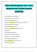 2025 LASD Sergeant's Test - Part 3 Questions and Verified Answers 2025&sol;2026