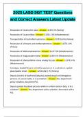 2025 LASD SGT TEST Questions and Correct Answers Latest Update