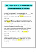 LASD SGT 2025 pt 4 Questions and Verified Answers 2025&sol;2026