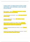 USMLE STEP 2 CK HIGH-YIELD STUDY GUIDE QUESTIONS AND ANSWERS LATEST 2025-2026 EXAM UPDATE
