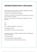 Individual Taxation Exam 1 with answers