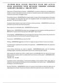 ILLINOIS REAL ESTATE PRACTICE EXAM 2025 ACTUAL EXAM QUESTIONS WITH DETAILED VERIFIED ANSWERS &sol;ALREADY GRADED A&plus; &sol;&sol;BRAND NEW&excl;&excl;