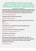 2025 ASU ECON 211 Final Exam with accurate questions and verified answers covering principles of macroeconomics&comma; fiscal policy&comma; monetary systems&comma; and economic indicators&period;