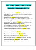 PSS FINAL EXAM Questions and Correct Answers 2025&sol;2026