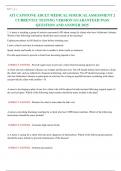 ATI CAPSTONE ADULT MEDICAL SURGICAL ASSESSMENT 2 CURRENTLY TESTING VERSION GUARANTEED PASS QUESTION AND ANSWER 2025