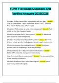 FDNY F-80 Exam Questions and Verified Answers 2025&sol;2026