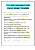 FDNY S-92 Exam Questions and Correct Answers 2025&sol;2026