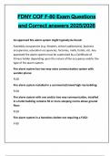 FDNY COF F-80 Exam Questions and Correct answers 2025&sol;2026