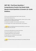 MKT 300 - Final Exam Questions &sol; Comprehensive Practice Test Study Guide Newest Actual Questions & Answers &lpar;A&plus; Guide Solutions&period;