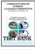 Test Bank For Community Health Nursing&comma; A Canadian Perspective&comma; 5th Edition &lpar;Stamler&comma; 2020&rpar;&comma; Chapter 1-33 &vert; 9780135309193 &vert; All Chapters with Answers and Rationals