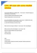 LING 209 exam with correct detailed solutions
